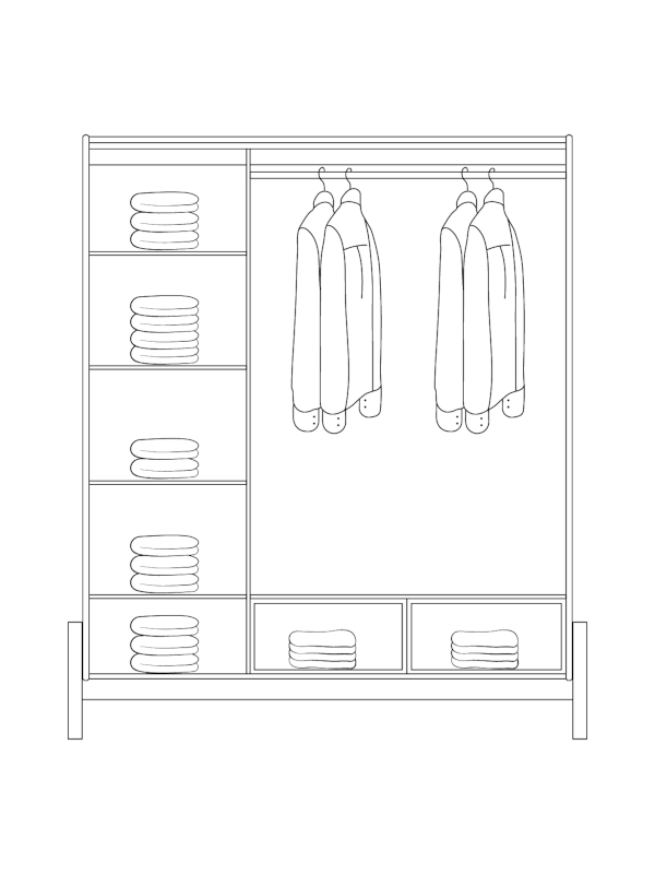 Wardrobe konstruction