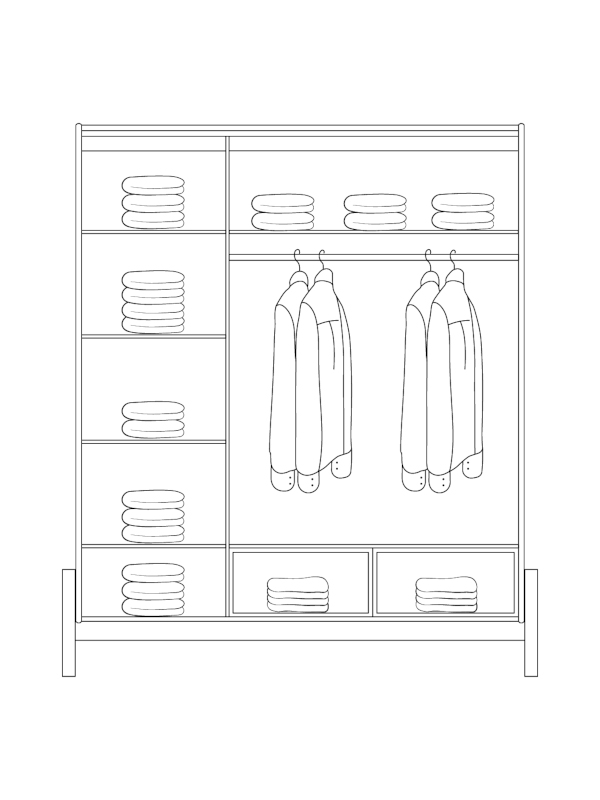 Wardrobe konstruction