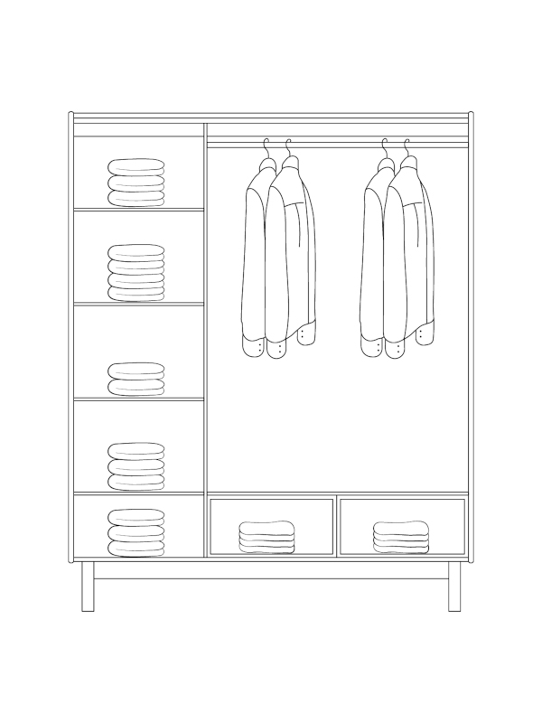 Wardrobe konstruction